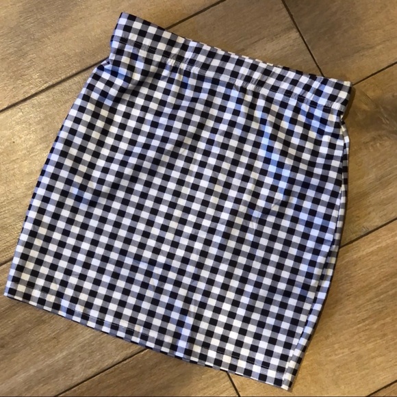 PLAID CHECKER SLIGHT STRETCH MINI SKIRT - Picture 3 of 7